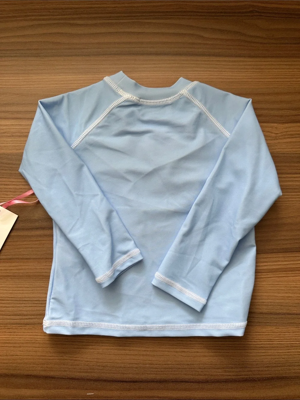 Cecil & Lou Light Blue Long-Sleeve Kids Swim Rashguard